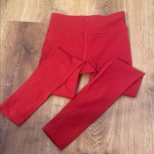 Athleta girls Red Stretch Leggings